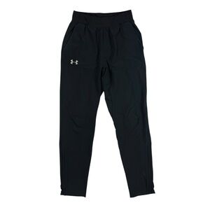 Under Armour HeatGear Storm Ankle Zip Black Fitted Training Pants Small